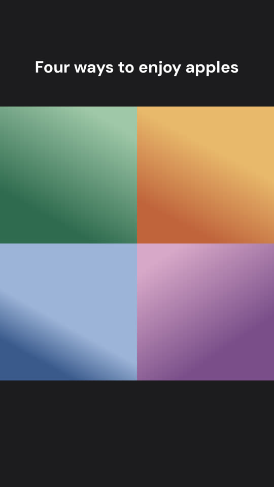 Sample Four ways to enjoy apples grid video cover